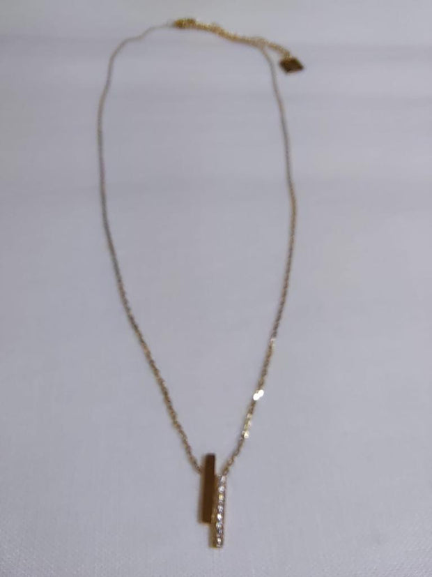 Zag Diamante double bar pendant N10