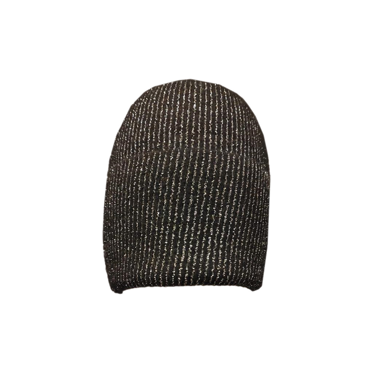 Metallic tread beanie