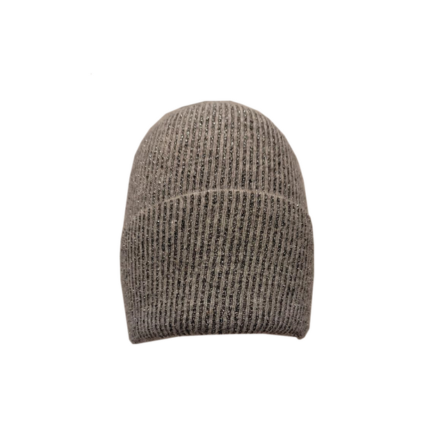 Metallic tread beanie