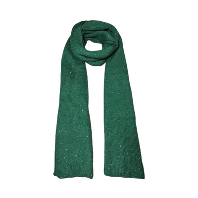 Glitter long knit scarf