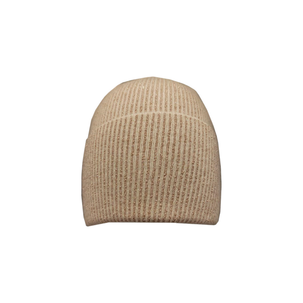 Metallic tread beanie
