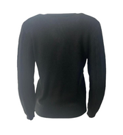 Front button cable knit cardigan