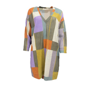 Multicoloured mosaic tunic/dress