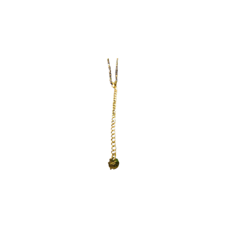 Adjustable metal & stone necklace/Bracelet