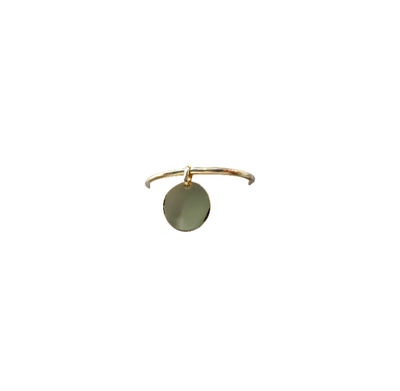 Gold charm bangle
