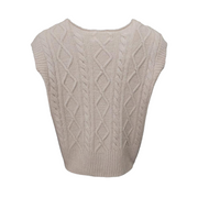 Sleeveless knit sweater