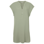 Sleeveless tunic in cotton