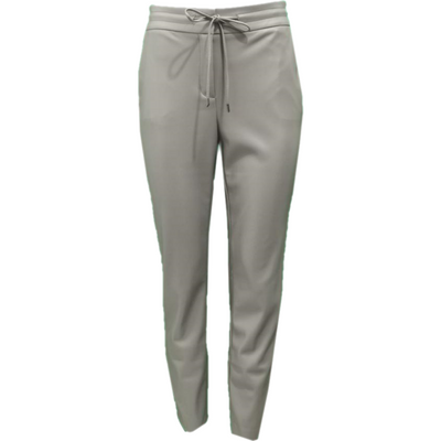 Faux leather relaxed trousers