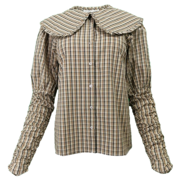 Cilia Collar check shirt