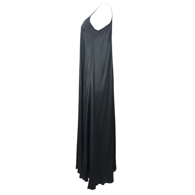 Satin Wave Maxi Dress