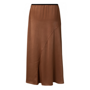 Satin A-line skirt