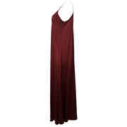 Satin Wave Maxi Dress