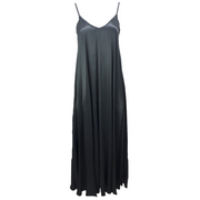 Satin Wave Maxi Dress