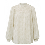 Printed blouse with buttons